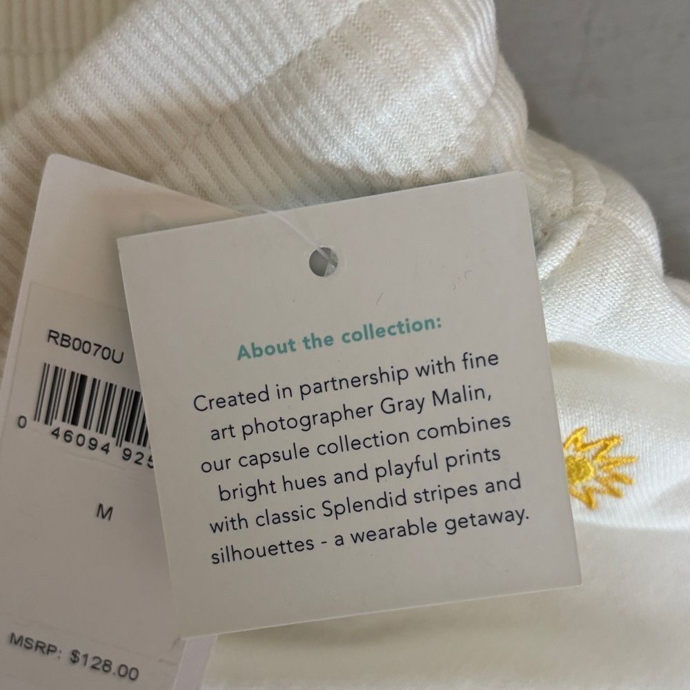 Splendid Cream Shorts with Yellow Daisy Embroidery - Picture 7 of 8